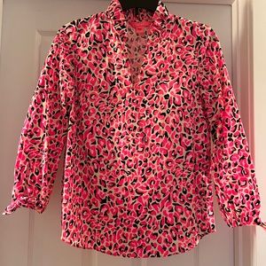 Lilly Pulitzer Sherida Top in My Favorite Sot print EUC